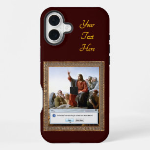 Cyber Sermon Funny Personalised iPhone 16 Plus Case
