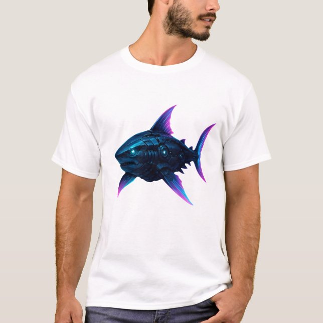Cyber Shark T-Shirt (Front)