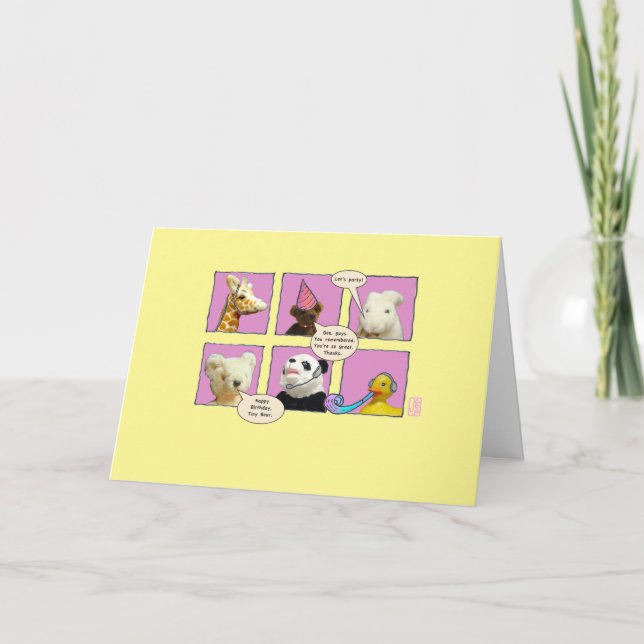 Cyber Shindig Birthday Animals in Windows Card (Front)