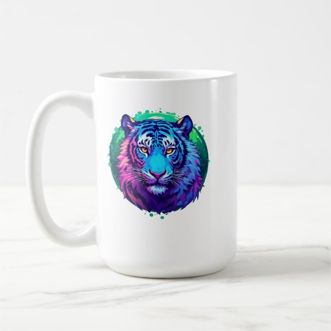Cyber Tiger Coffee Mug (Left)