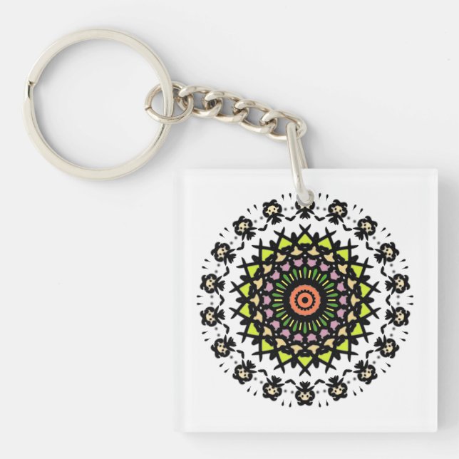 Cyber Tribal Zen Key Ring (Front)