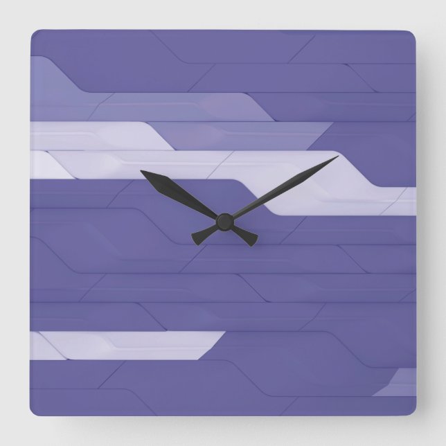 Cyber Wall  Square Wall Clock (Front)