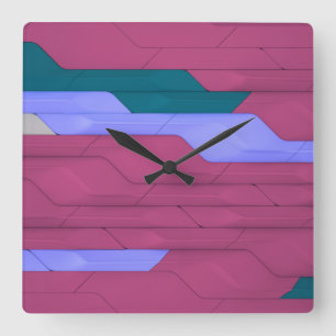 Cyber Wall Square Wall Clock