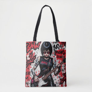 CyberBass Rebellion Shoulder Tote Bag