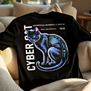 Cybercat Apex Predator - Sci-Fi Gift for Cat lover Tri-Blend Shirt