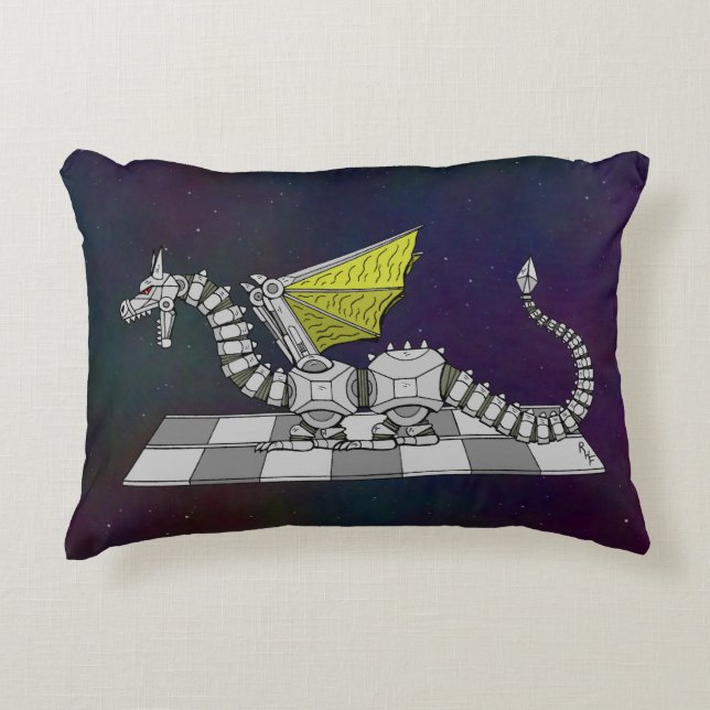 Cyberdragon Decorative Cushion (Front)