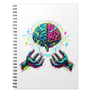 Cybernetic Brain Electrical Engineering Spiral Notebook