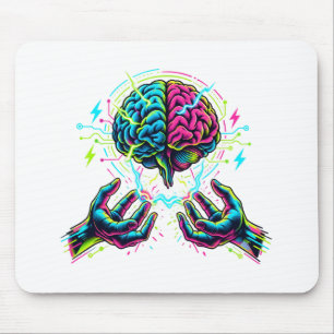 Cybernetic Circuit Brain Electrical Engineering Mouse Pad