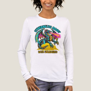 Cybernetic Rage Data Unleashed Mecha Dragon Graphi Tri-Blend Shirt