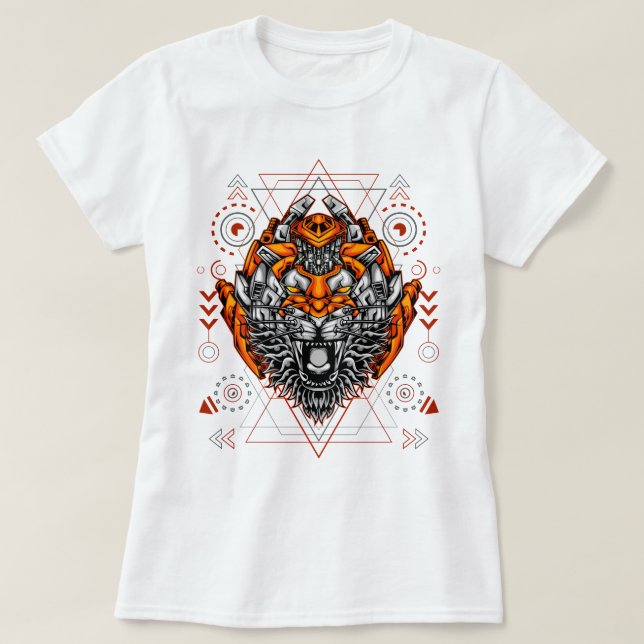 Cybernetic Tiger T-Shirt (Design Front)