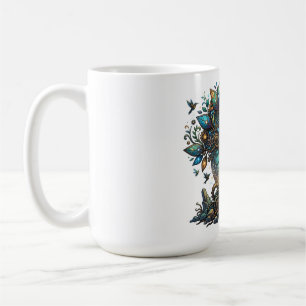 Cybernetic Tree of Life Cosmic Steampunk Coffee Mug