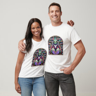 Cybernetic Turtle Librarian - Pixel Wisdom Keeper T-Shirt