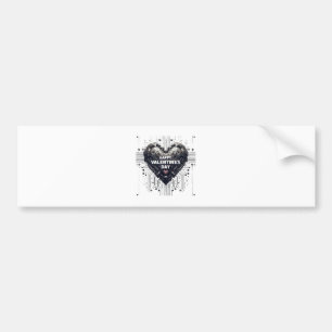 Cybernetic Valentines heart Bumper Sticker