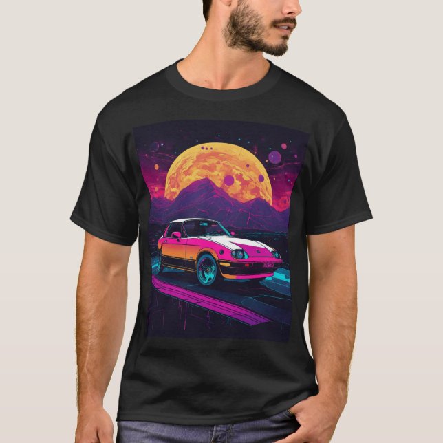 "Cyberpunk 1985: Miata Cosmic Odyssey" T-Shirt (Front)