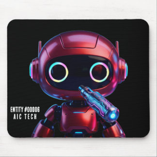 Cyberpunk AI Robot Mouse Pad #00006 | AIC Tech