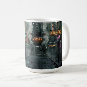 cyberpunk alley mug / cup Neon megalopolis