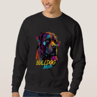 Cyberpunk American Bulldog Loving Moms Futuristic
