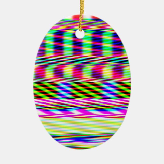 CyberPunk Art (add words) Ceramic Tree Decoration (Front)