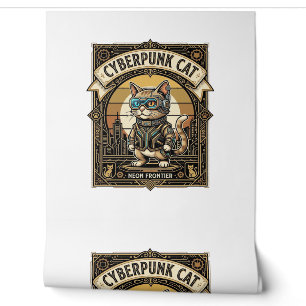 Cyberpunk Cat Cat Cyberpunk Vintage Wallpaper