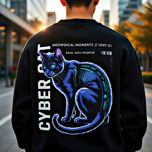 Cyberpunk Cat Cute Gift for Sci-Fi Lovers Sweatshirt