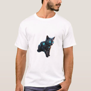 🐱🚀 Cyberpunk Cat – Futuristic T-shirt 🌆