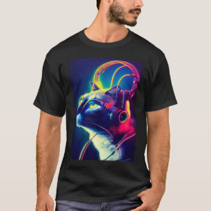 Cyberpunk Cat  Japanese Cat Aesthetic Streetwear   T-Shirt