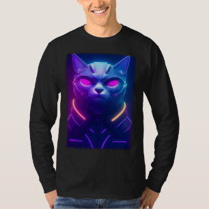 Cyberpunk Cat  Japanese Cat Aesthetic Streetwear   T-Shirt