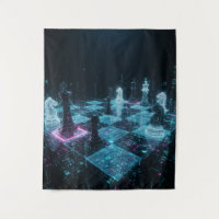 Cyberpunk Chess, Neon Digital Board Game S