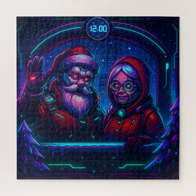 CyberPunk Christmas Puzzle (Vertical)