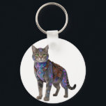 Cyberpunk Circuit Cat – Neon Tech Beast Key Ring<br><div class="desc">Futuristic cyber-cat fused with glowing neon circuits, cyberpunk harness, and high-tech implants. This badass tabby cyborg stands proud in pure white background — ultimate blend of cute kitten charm and dystopian hacker vibe. Perfect for cyberpunk art prints, NFT drops, sci-fi posters, gamer room decor, tech enthusiast gifts, dark neon wall...</div>