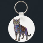 Cyberpunk Circuit Cat – Neon Tech Beast Key Ring<br><div class="desc">Futuristic cyber-cat fused with glowing neon circuits, cyberpunk harness, and high-tech implants. This badass tabby cyborg stands proud in pure white background — ultimate blend of cute kitten charm and dystopian hacker vibe. Perfect for cyberpunk art prints, NFT drops, sci-fi posters, gamer room decor, tech enthusiast gifts, dark neon wall...</div>