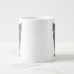 Cyberpunk Circuit Cat – Neon Tech Beast Large Coffee Mug<br><div class="desc">Futuristic cyber-cat fused with glowing neon circuits, cyberpunk harness, and high-tech implants. This badass tabby cyborg stands proud in pure white background — ultimate blend of cute kitten charm and dystopian hacker vibe. Perfect for cyberpunk art prints, NFT drops, sci-fi posters, gamer room decor, tech enthusiast gifts, dark neon wall...</div>