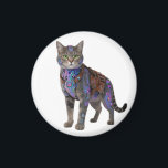 Cyberpunk Circuit Cat – Neon Tech Beast Magnet<br><div class="desc">Futuristic cyber-cat fused with glowing neon circuits, cyberpunk harness, and high-tech implants. This badass tabby cyborg stands proud in pure white background — ultimate blend of cute kitten charm and dystopian hacker vibe. Perfect for cyberpunk art prints, NFT drops, sci-fi posters, gamer room decor, tech enthusiast gifts, dark neon wall...</div>