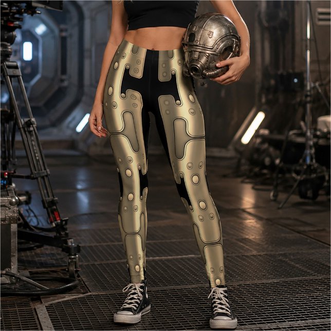 Cyberpunk Cyborg SciFi Printed Armor Leggings (Creator Uploaded)