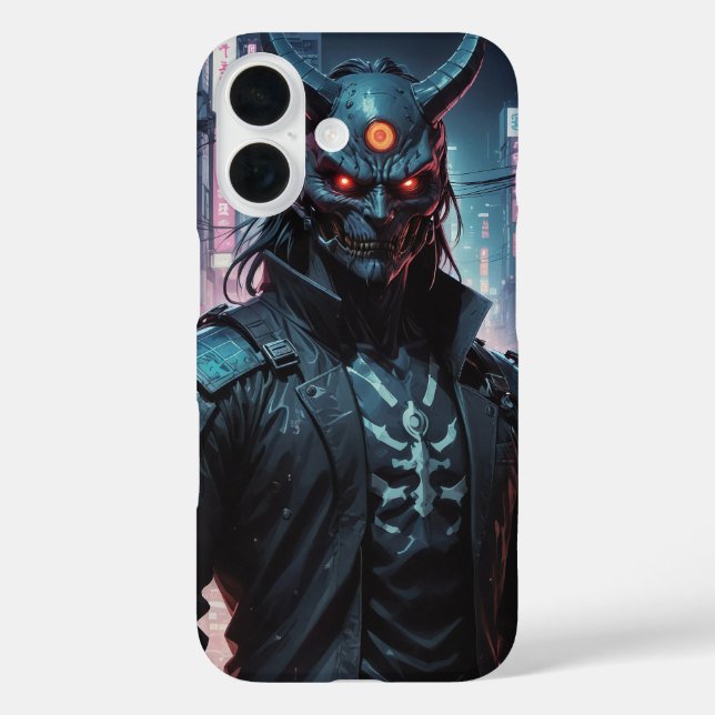 Cyberpunk Demon Samurai Case-Mate iPhone Case (Back)