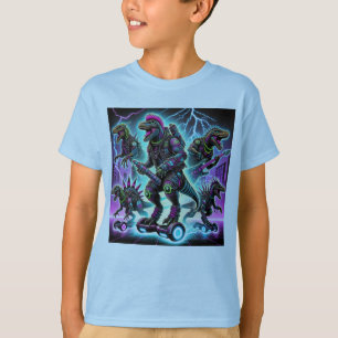Cyberpunk Dino Warriors – Extreme Futuristic Dinos T-Shirt