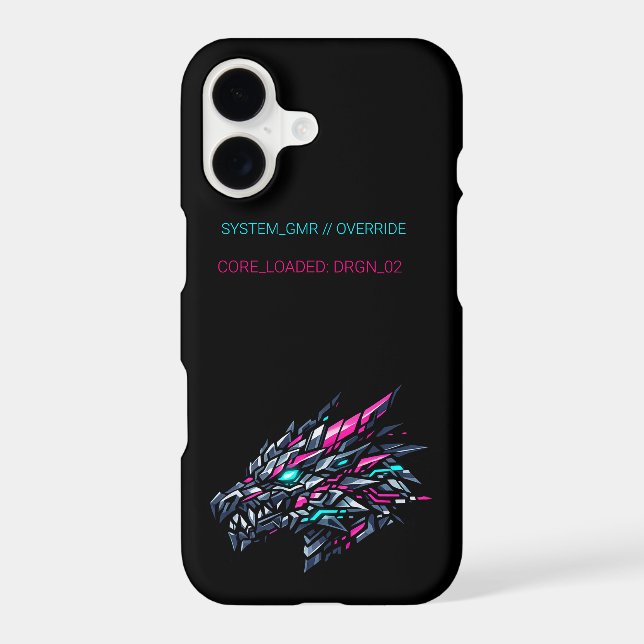 Cyberpunk Dragon iPhone Case (Back)