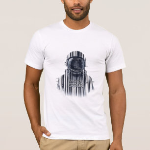 Cyberpunk Glitch Astronaut System Error Aesthetic T-Shirt