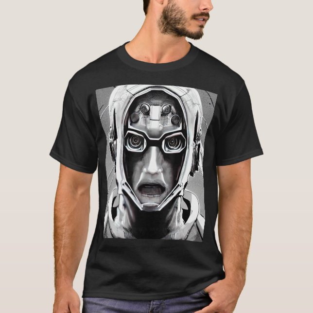 Cyberpunk Hacker Computer Geek design_17 T-Shirt (Front)