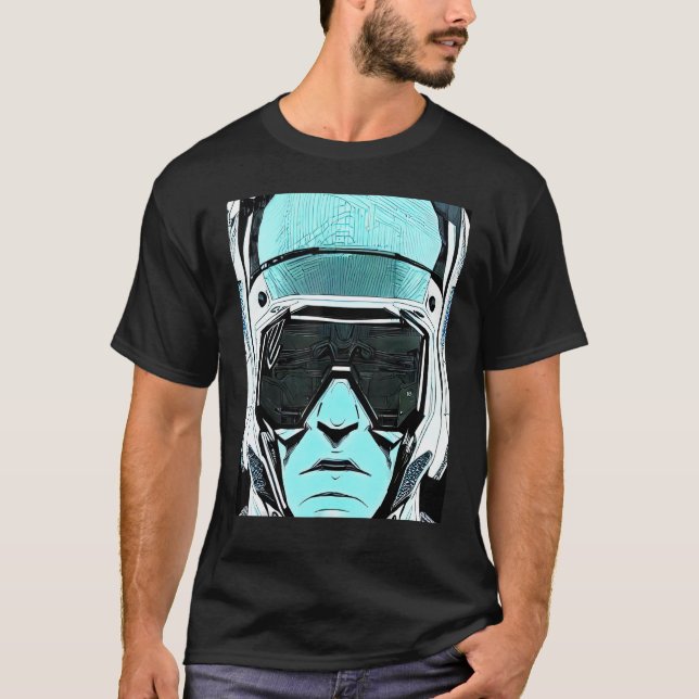 Cyberpunk Hacker Computer Geek design_7 T-Shirt (Front)