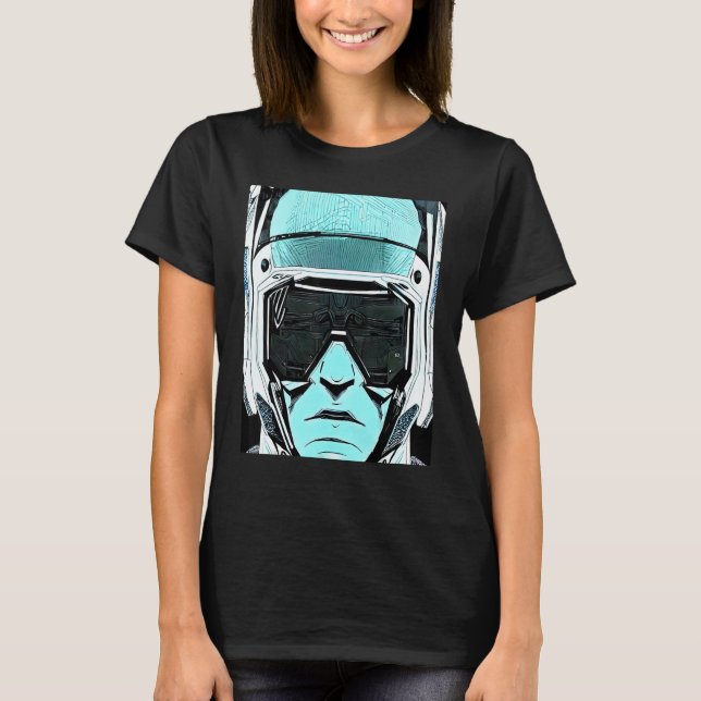 Cyberpunk Hacker Computer Geek design_7 T-Shirt (Front)
