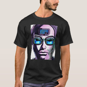 Cyberpunk Hacker Computer Geek design Premium_24 T-Shirt