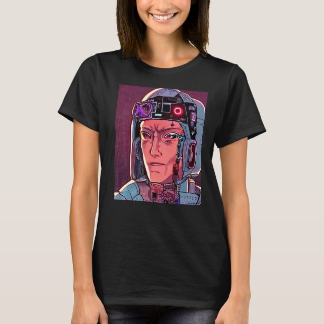 Cyberpunk Hacker Computer Geek design Premium_27 T-Shirt (Front)