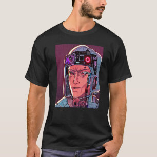 Cyberpunk Hacker Computer Geek design Premium_27 T-Shirt