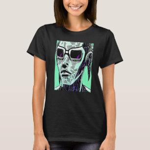 Cyberpunk Hacker Computer Geek design Premium_5 T-Shirt