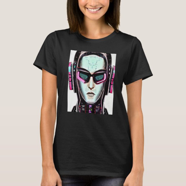Cyberpunk Hacker Computer Geek design Premium_6 T-Shirt (Front)