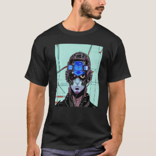 Cyberpunk Hacker Computer Geek design Premium T-Shirt