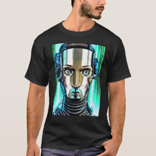 Cyberpunk Hacker Computer Geek design T-Shirt