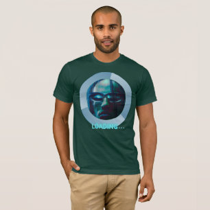 Cyberpunk Matrix Loading Neon Style Tech Green T-Shirt