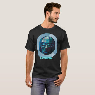 Cyberpunk Matrix Loading Neon Style Tech T-Shirt
